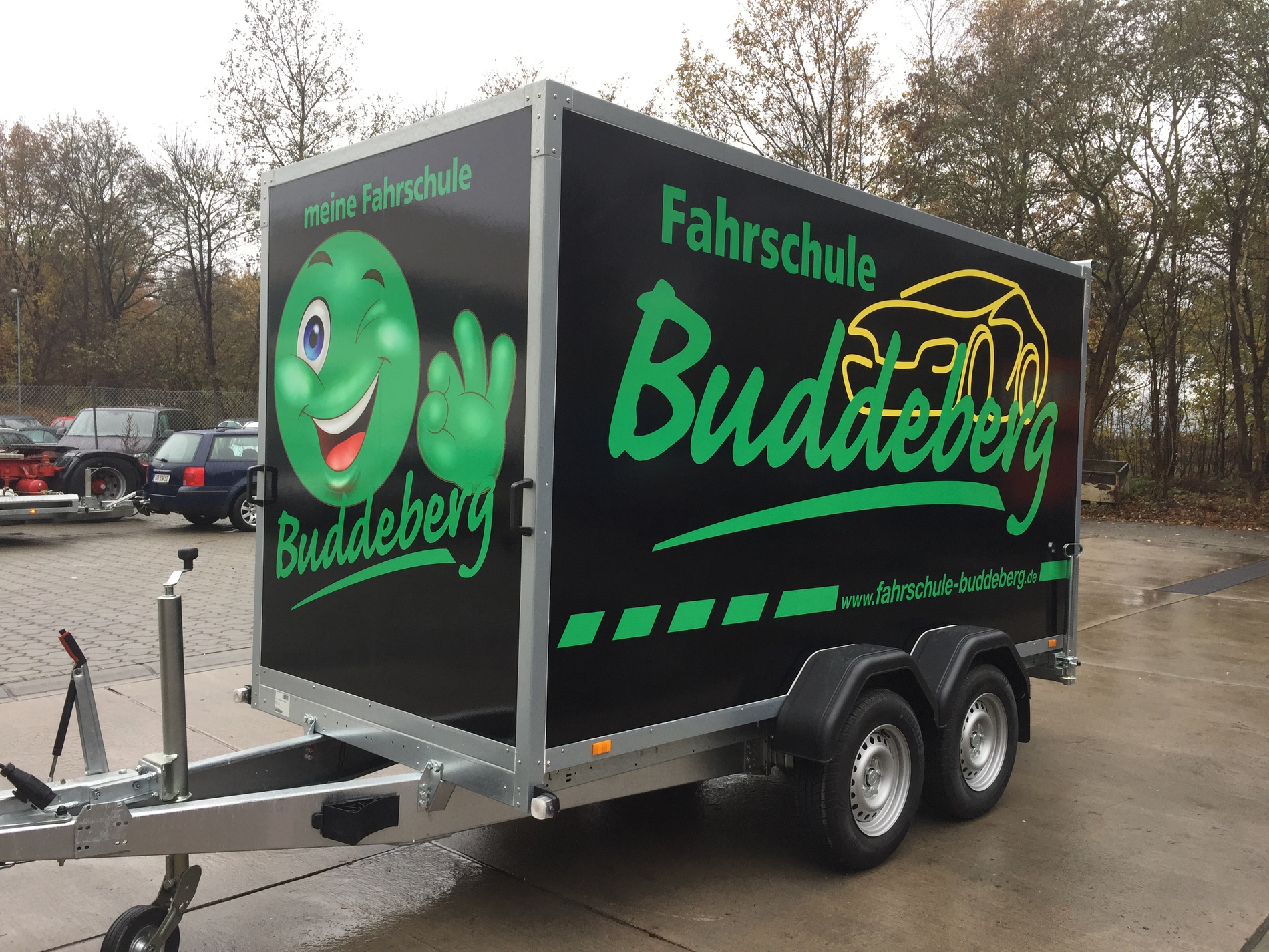 Schlepper Schwarzes Kennzeichen Und Anhänger 25 Km /h Big buddeberg anh%c3%a4nger 02